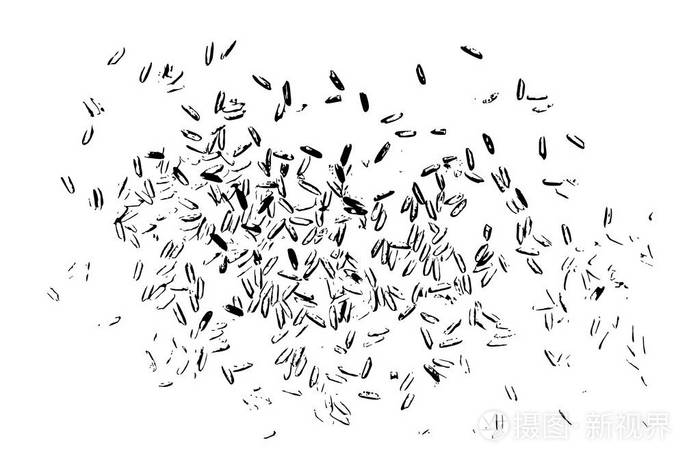 基于背景的简单米粒随机投掷模式的概念插画-正版商用图片0frwn4-摄图