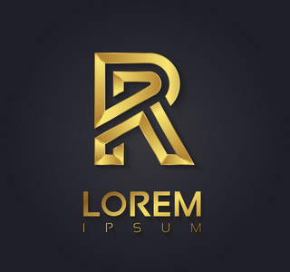 金色字体符号字母 r照片