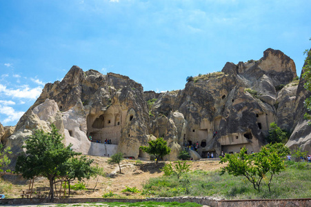 石头房子在卡帕多细亚，土耳其