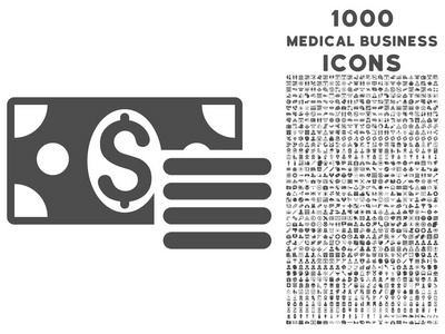 1000 美元现金图标医疗业务图标