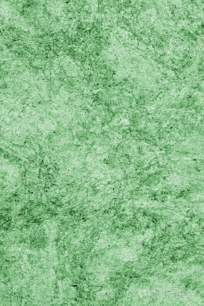回收牛皮纸皱巴巴的斑驳污迹斑斑的绿色 Grunge 纹理