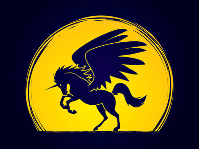 运行的独角兽图片