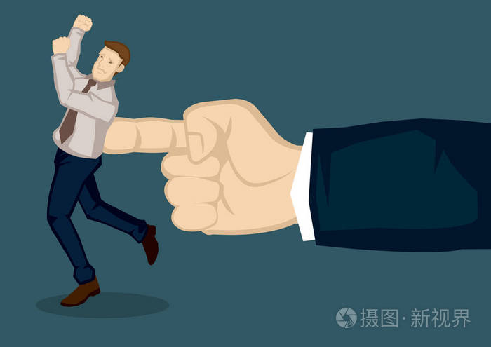 获取推卡通矢量插图