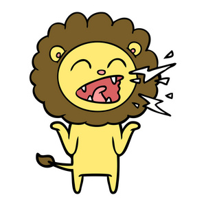 狮身卡通图片