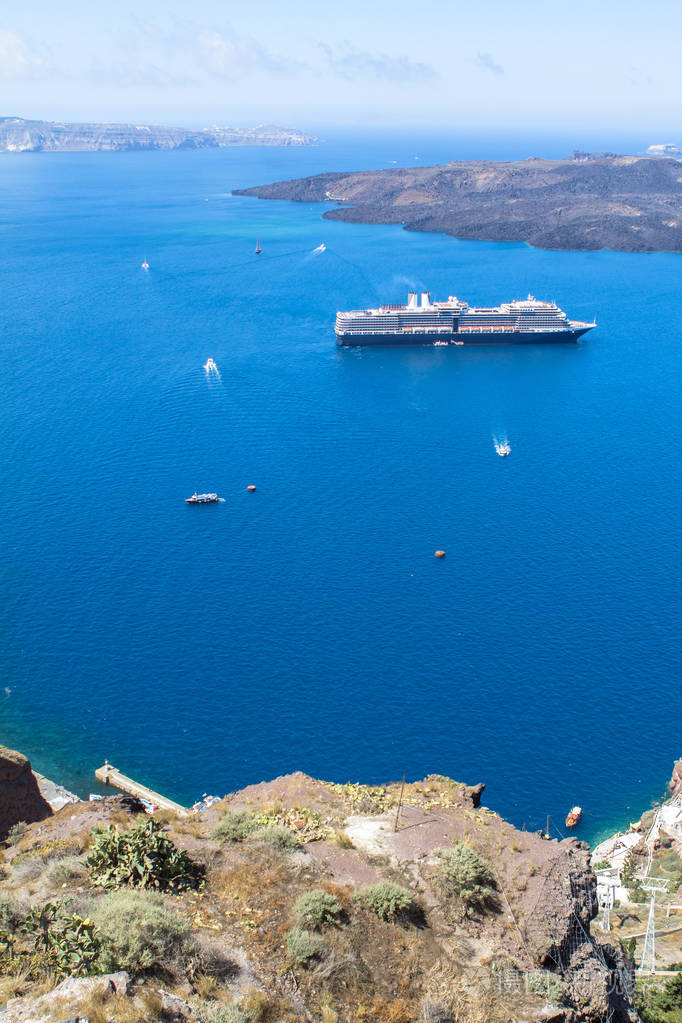 美丽的海景希腊圣托里尼