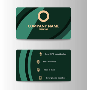 公司 Id 卡设计模板。个人身份证业务和标识