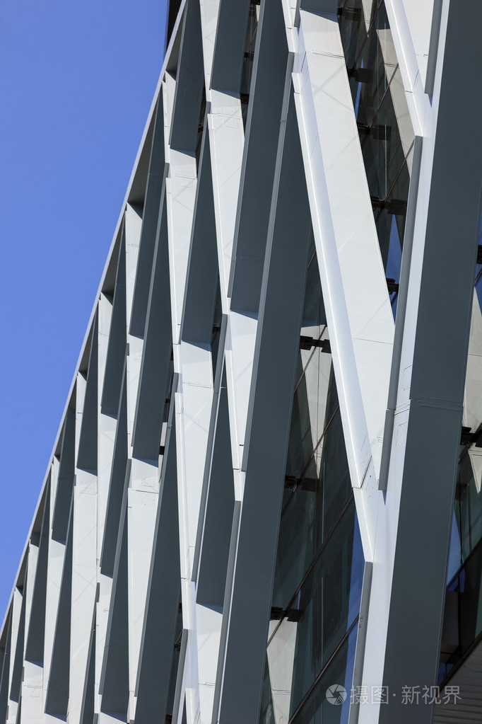 钢外观现代建筑细节
