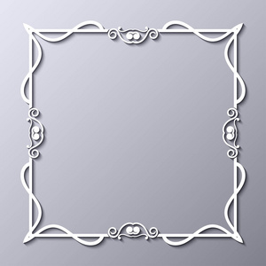 矢量插图.漂亮的装饰模板设计框架照片