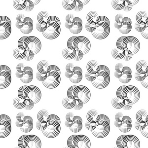 背景抽象的黑色和白色螺旋
