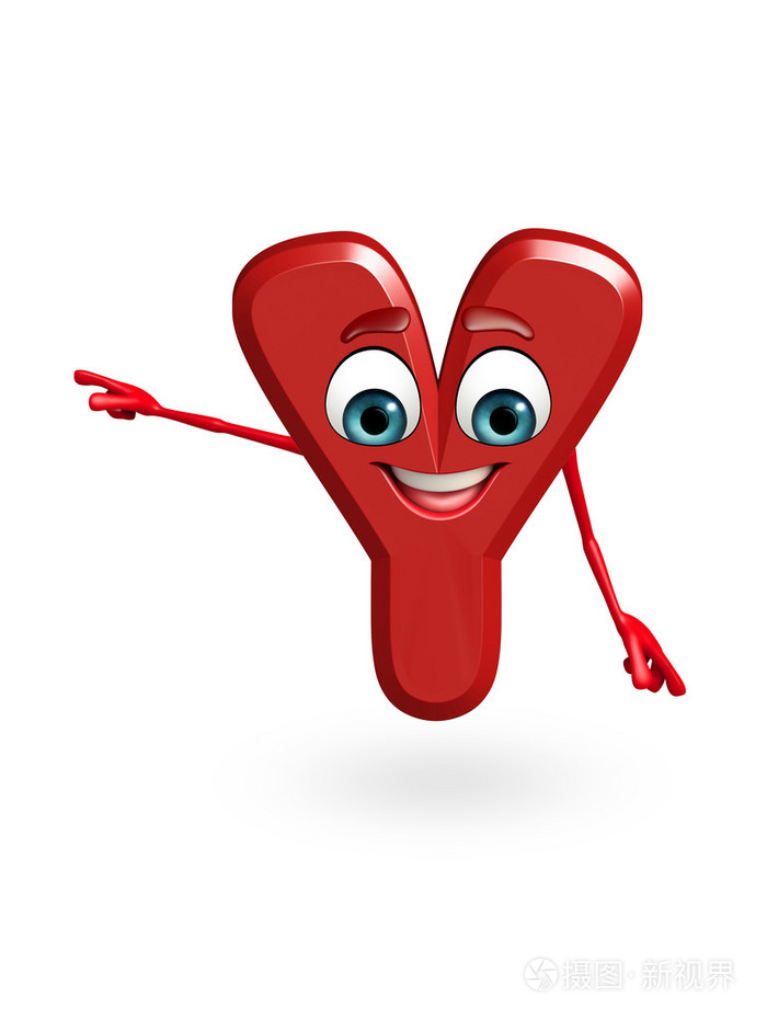 卡通人物的字母y