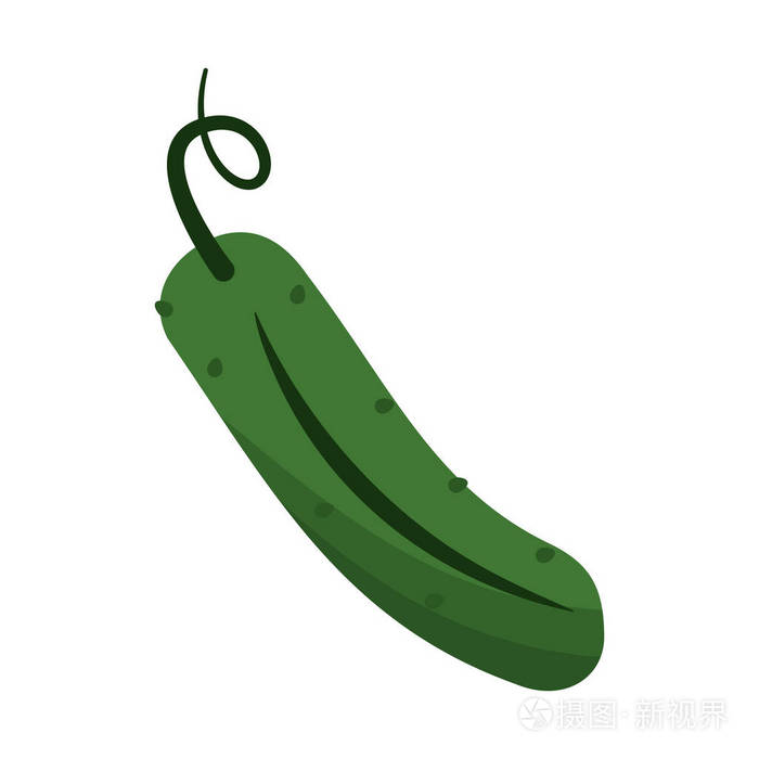 卡通黄瓜蔬菜图标