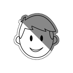 男人卡通脸图片