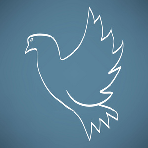 和平之鸽，小鸟图标