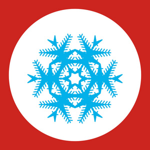 简单的雪标志.网页设计的冬季符号照片