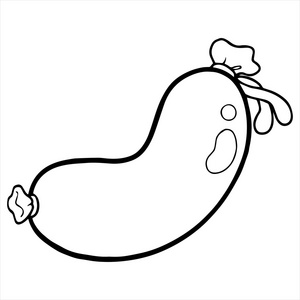 孤立的法兰克福香肠矢量素材-孤立的法兰克福香肠矢量插画-摄图新视界