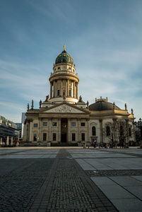 德国大教堂在柏林位于宪兵市场上