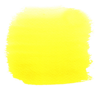 抽象的黄色水彩形状