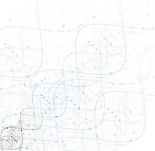 Dna 抽象背景集合。未来的技术接口