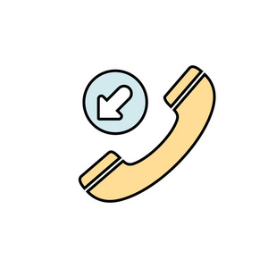 箭头呼叫手柄手持手机来电图标电话铃声图标动画.来电.动画调用图标.