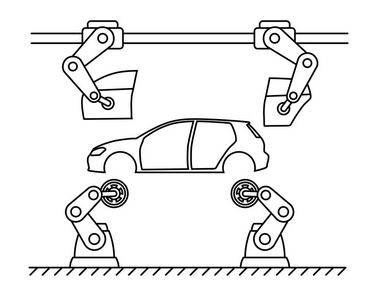 细线式汽车装配输送线图片