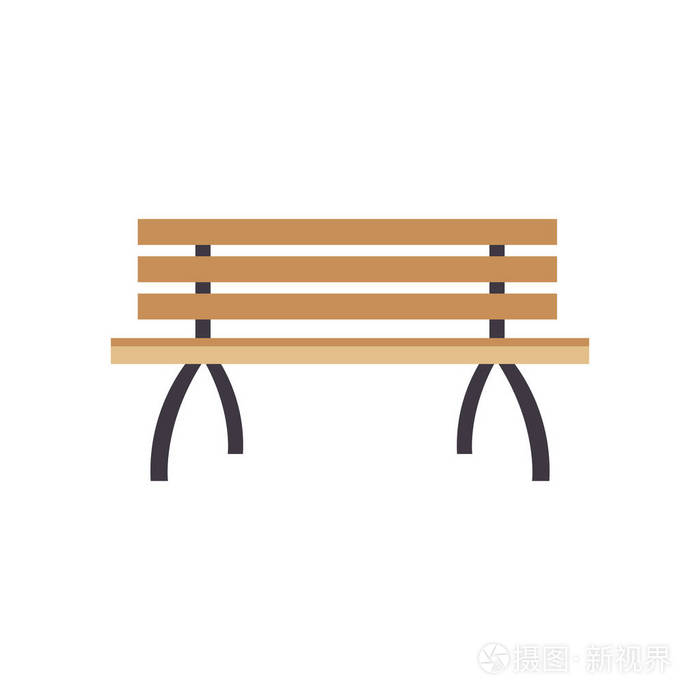 公园长椅上图标插画-正版商用图片0fubhh-摄图新视界