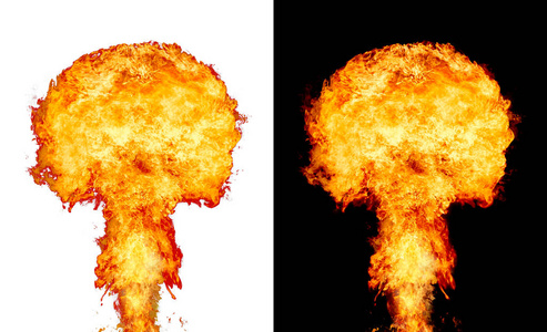 爆炸后的蘑菇云图片