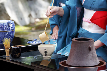 日本绿茶仪式图片