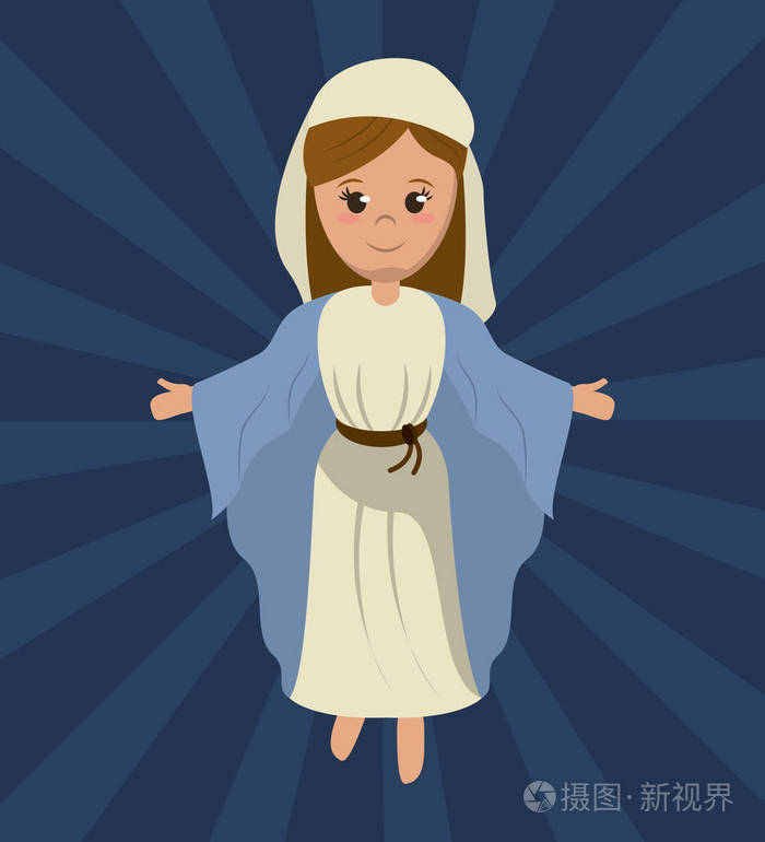 圣母玛利亚神圣的宗教形象