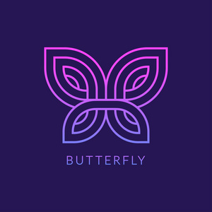 兔眼镜及蝴蝶结领带 logo 标志.