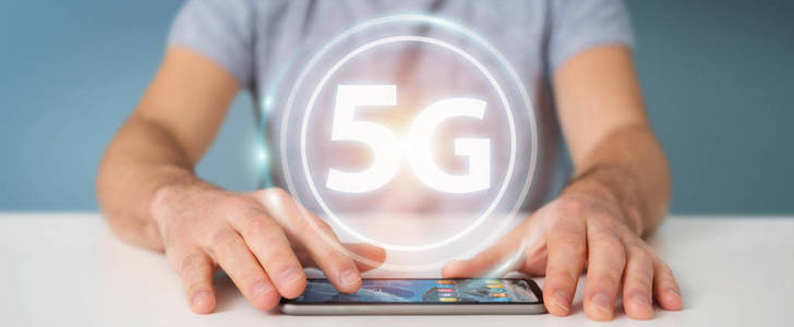 商家使用5g 网络接口3d 渲染