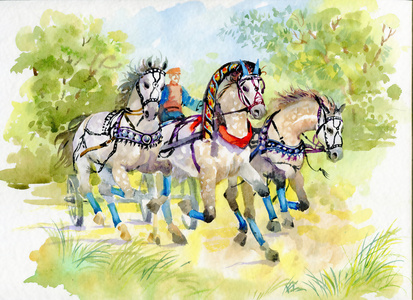 俄罗斯三驾马车图片