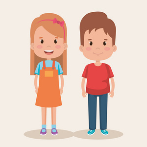 小朋友友好的字符浮动小朋友插画小朋友友好的字符小朋友们一起玩,玩.