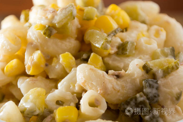 意大利沙拉酱的特写