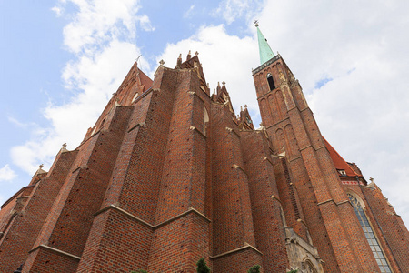 波兰 Ostow Tumski St. 的圣十字学院教堂