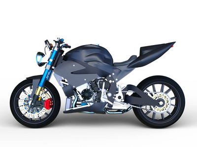 一辆摩托车 3d cg 渲染