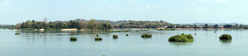 湄公河流域的全景