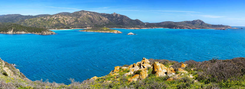 Tuerredda 海岸和海洋, 撒丁岛, 意大利