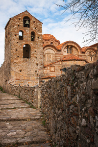 Mystras 拜占庭城堡镇的废墟