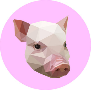 猪背景图案三角图片