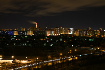 城市夜间道路