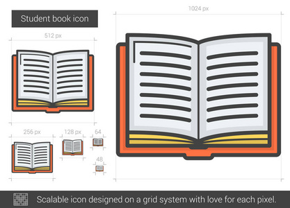 学生书线图标