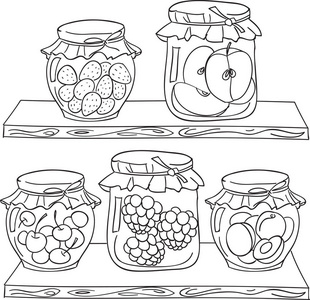 桃子果酱图片-桃子果酱素材-桃子果酱插画-摄图新视界