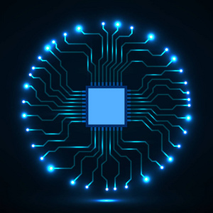 微芯片发光图片-微芯片发光素材-微芯片发光插画-摄图新视界