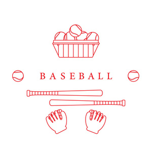 手套球棒球棒棒球设备