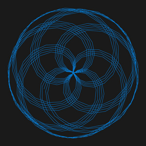 装饰设计的抽象 spirograph 元素