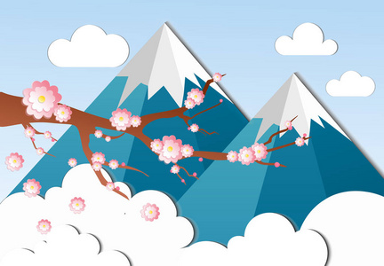 富士山背景图片 富士山背景素材 富士山背景插画 摄图新视界