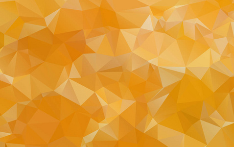 亮橙色的多边形图，由三角形组成
