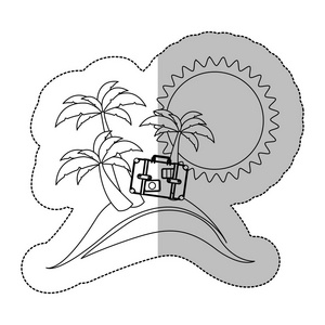 符号海滩图标图像