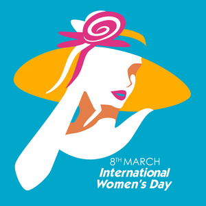 快乐国际妇女节3月8日问候背景