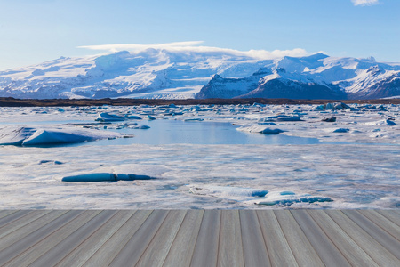 打开木地板，Jokulsarlon 与雪山冰川